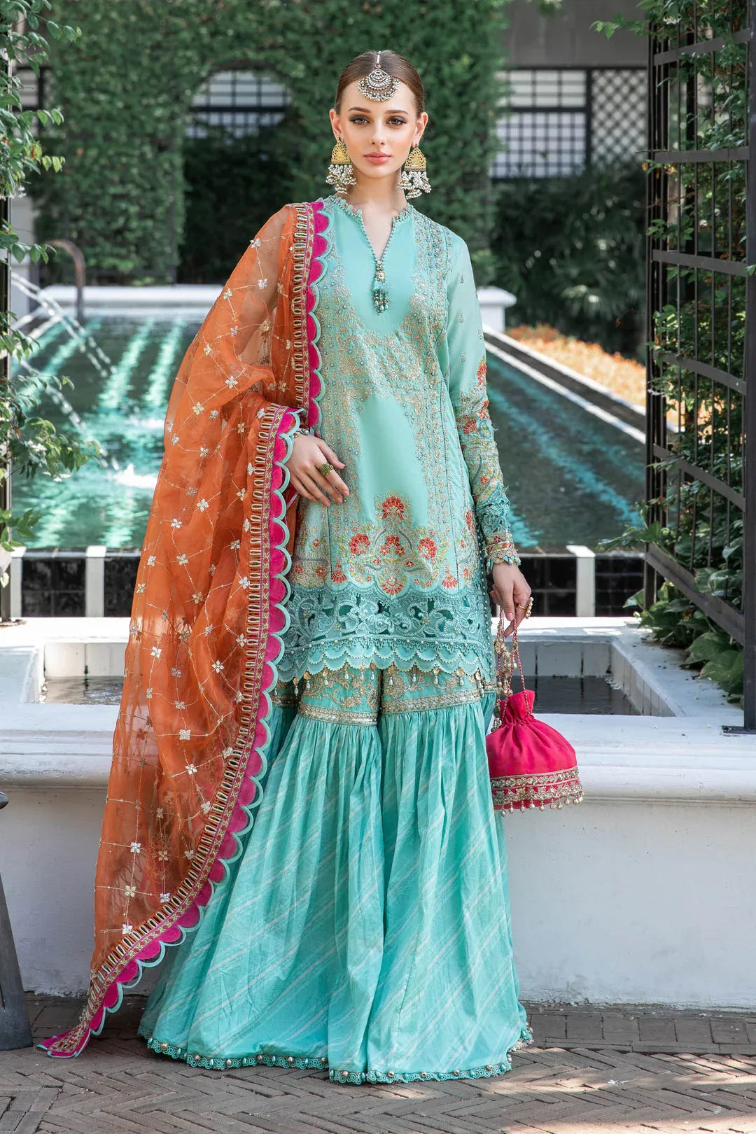 MARIA B EID LAWN COLLECTION EL-23-05-Sea Green - Rang-e-Khaas