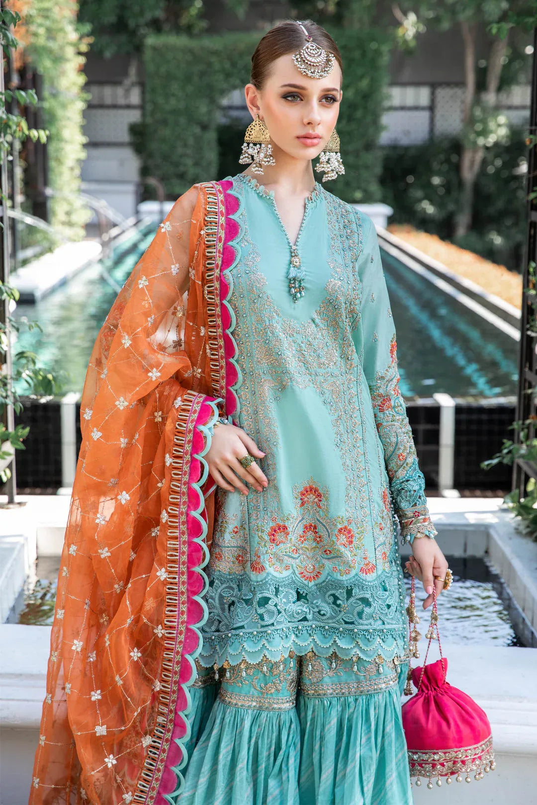 MARIA B EID LAWN COLLECTION EL-23-05-Sea Green - Rang-e-Khaas