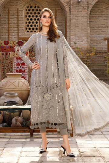 MARIA B EMBROIDED LAWN  D-2308-B - Rang-e-Khaas