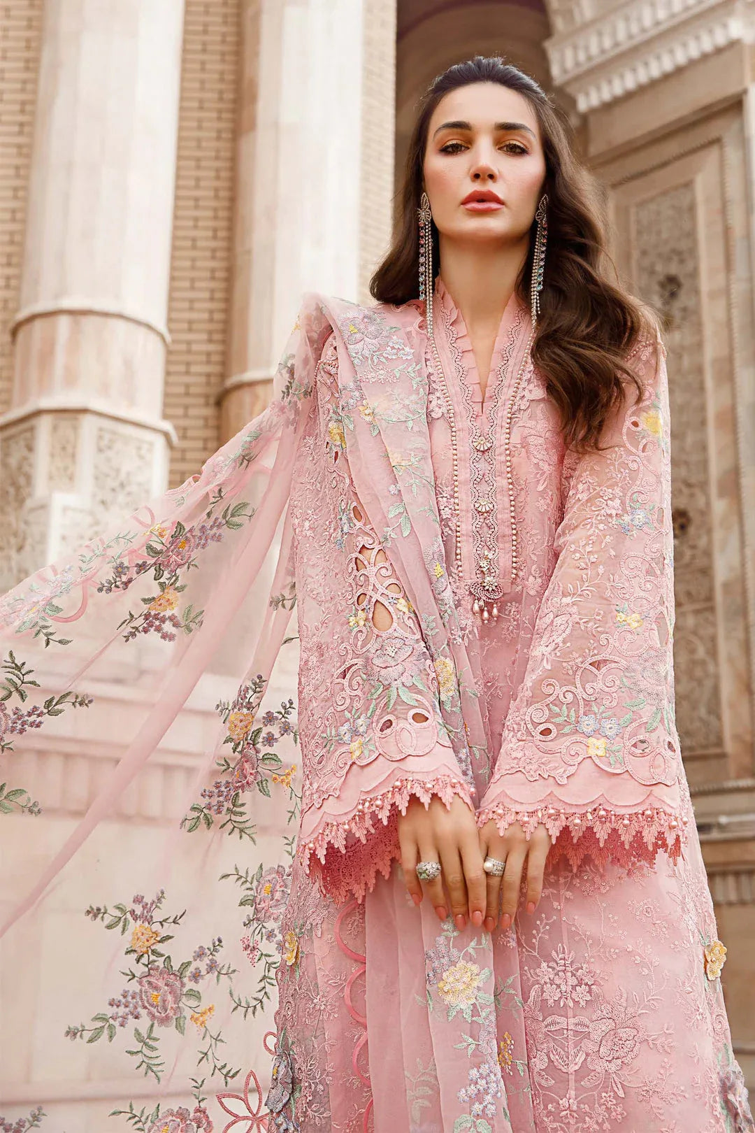 MARIA B EMBROIDED UNSTITCHED LAWN  D-2304-A - Rang-e-Khaas