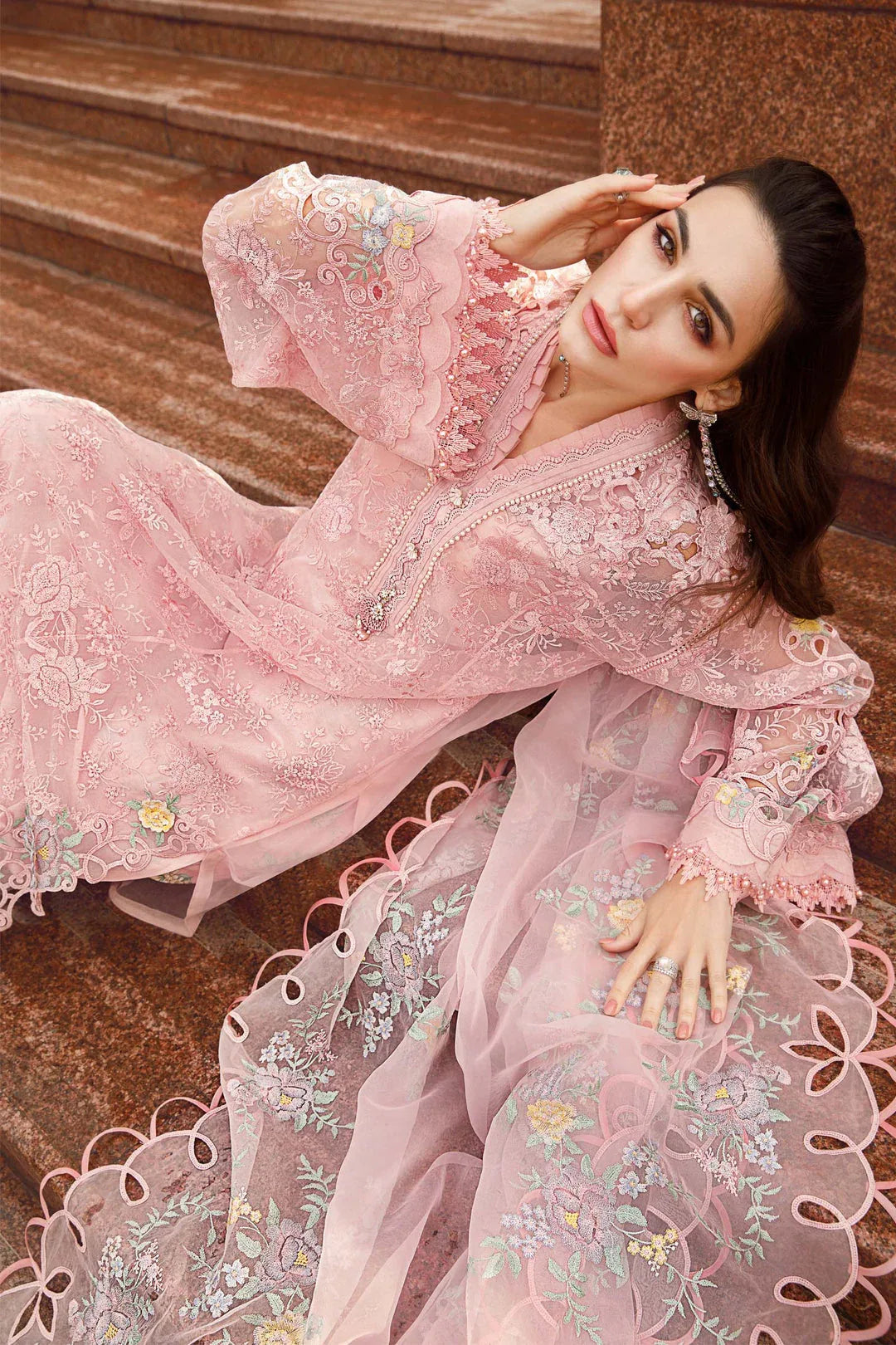 MARIA B EMBROIDED UNSTITCHED LAWN  D-2304-A - Rang-e-Khaas