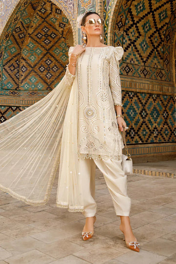 MARIA B EMBROIDED UNSTITCHED LAWN  D-2308-A - Rang-e-Khaas