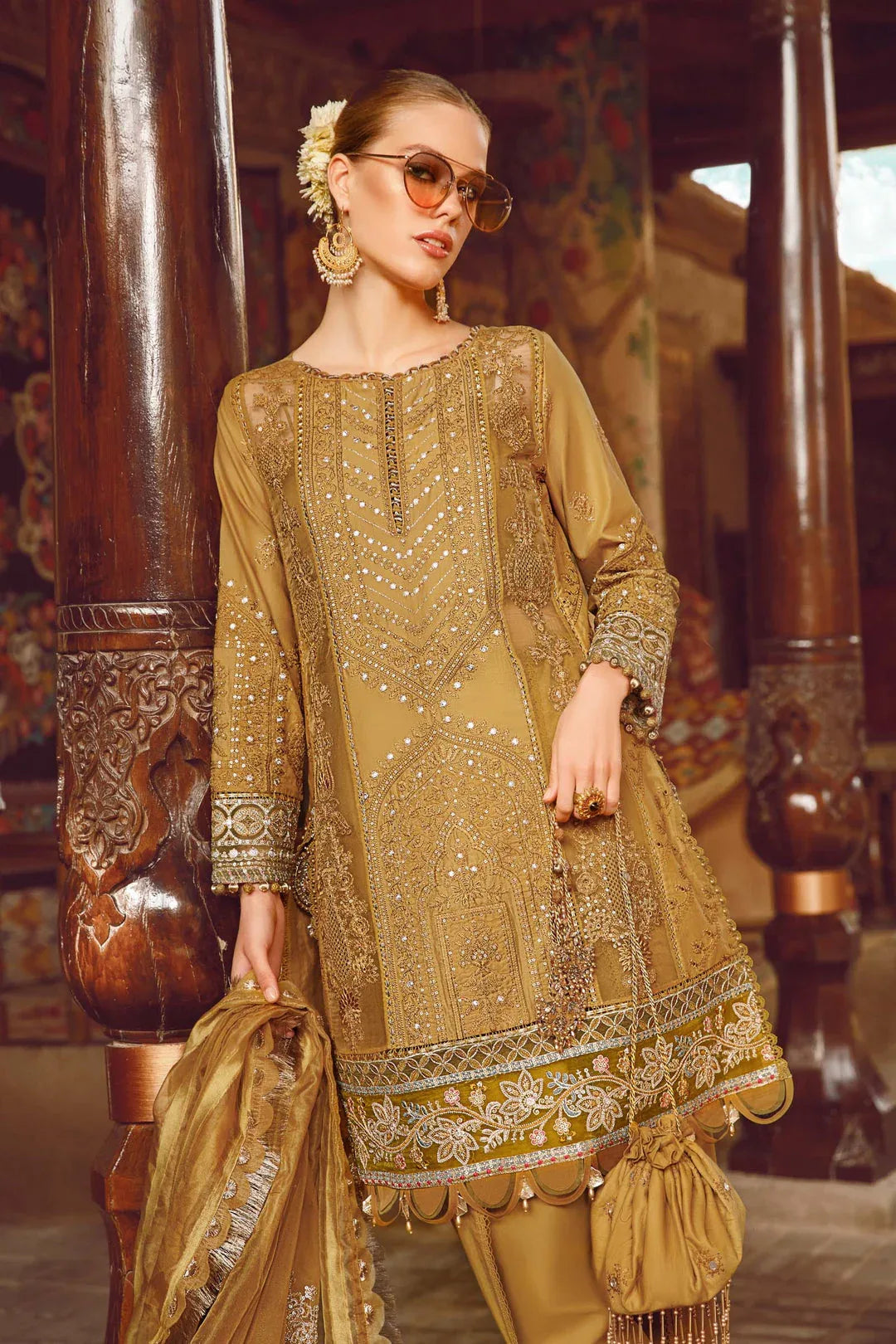 MARIA B EMBROIDED UNSTITCHED LAWN  D-2311-A - Rang-e-Khaas