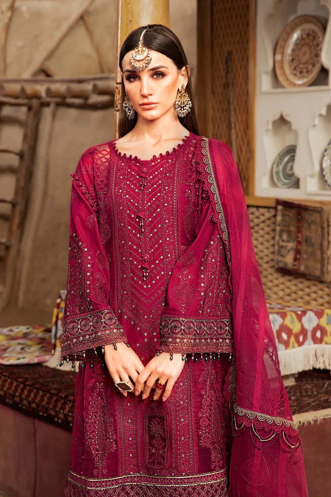 MARIA B EMBROIDED UNSTITCHED LAWN D-2311-B - Rang-e-Khaas