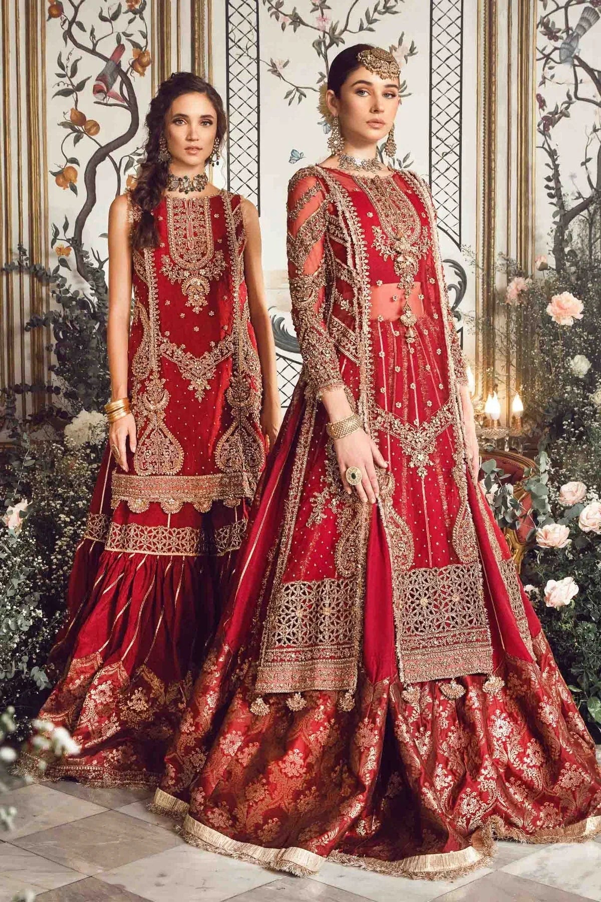 MARIA B-MBROIDERED | Maroon BD-2708 - Rang-e-Khaas