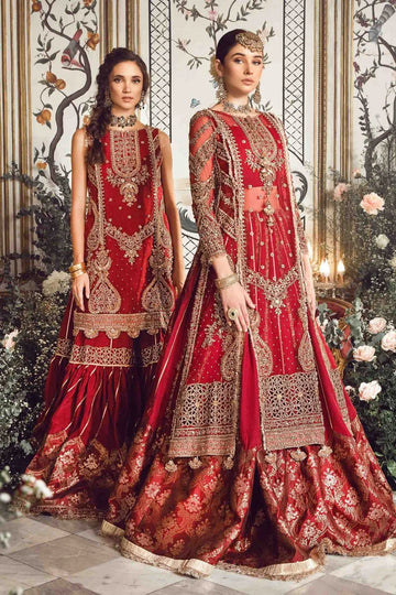 MARIA B-MBROIDERED | Maroon BD-2708 - Rang-e-Khaas