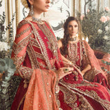 MARIA B-MBROIDERED | Maroon BD-2708 - Rang-e-Khaas