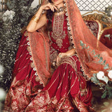 MARIA B-MBROIDERED | Maroon BD-2708 - Rang-e-Khaas
