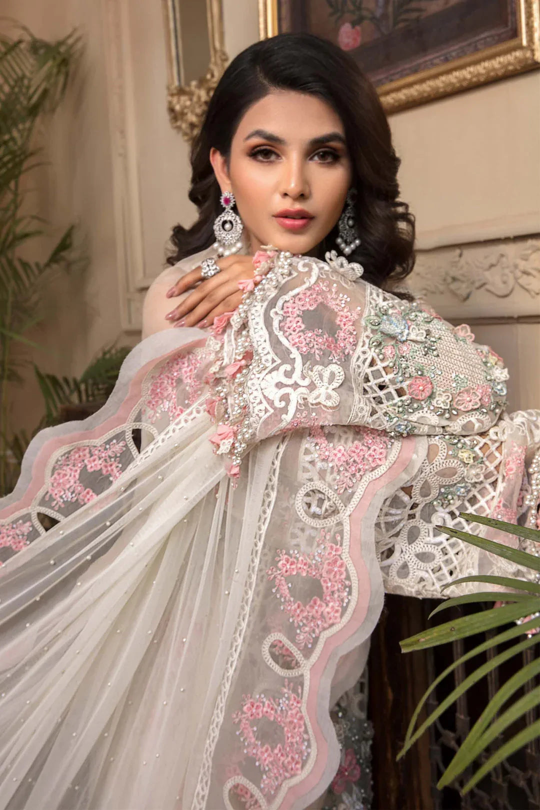 MARIA B Off White BD-2604 MBROIDERED - Rang-e-Khaas