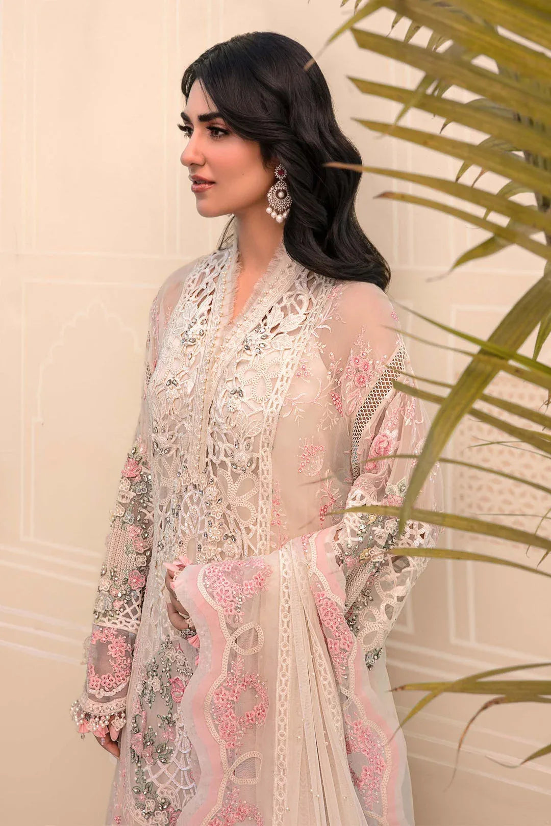 MARIA B Off White BD-2604 MBROIDERED - Rang-e-Khaas