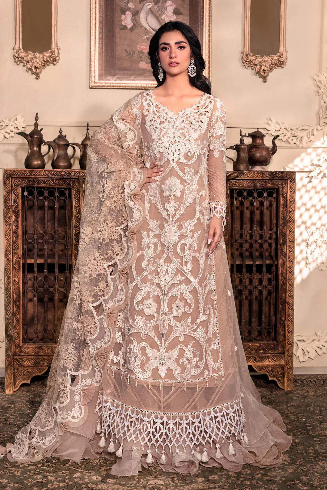 MARIA B Pink BD-2608 UNSTITCHED MBROIDERED - Rang-e-Khaas