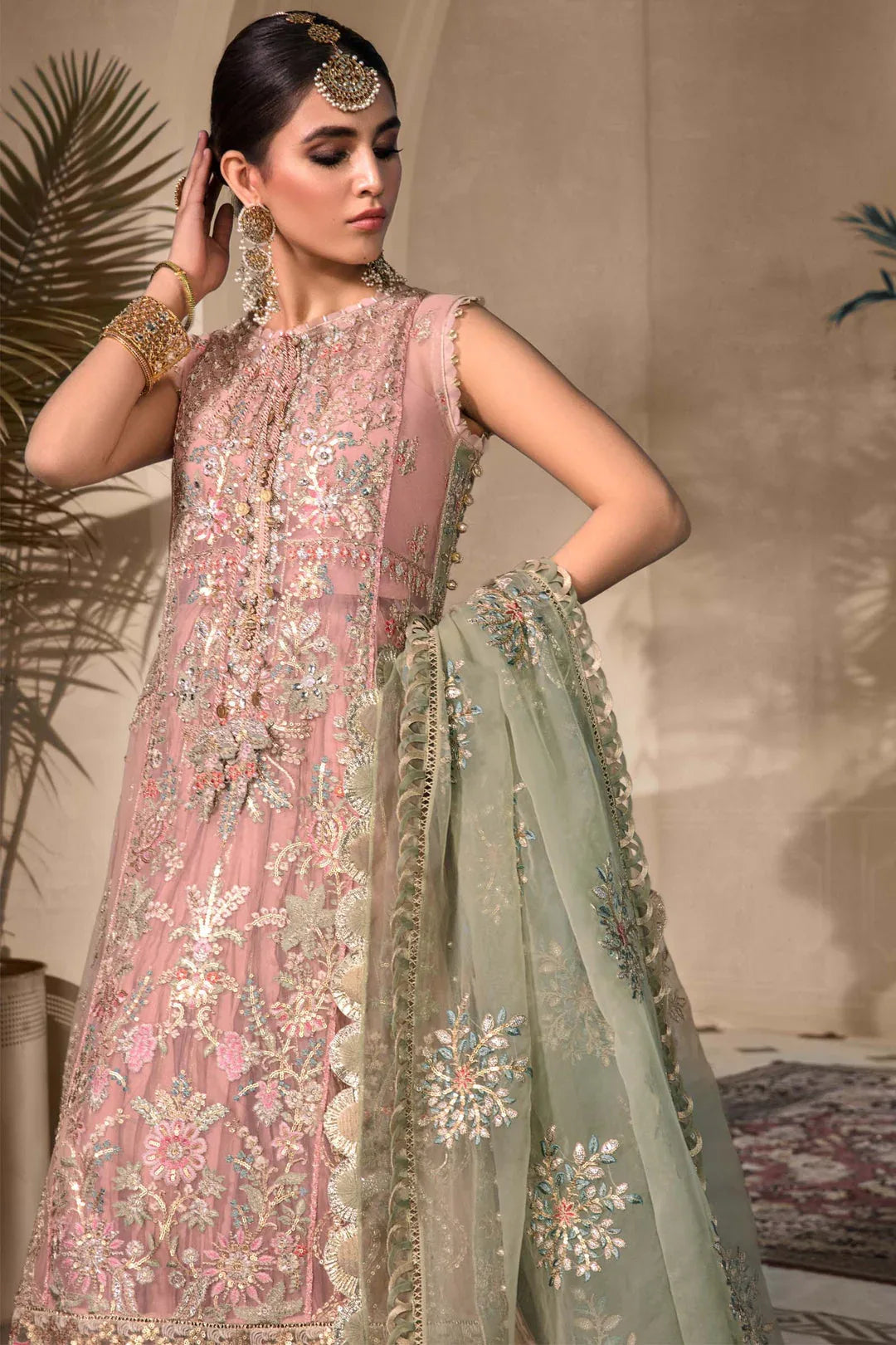 MARIA B Sea Green BD-2607 MBROIDERED - Rang-e-Khaas