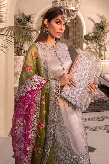 MARIA B Silver BD-2601 MBROIDERED - Rang-e-Khaas