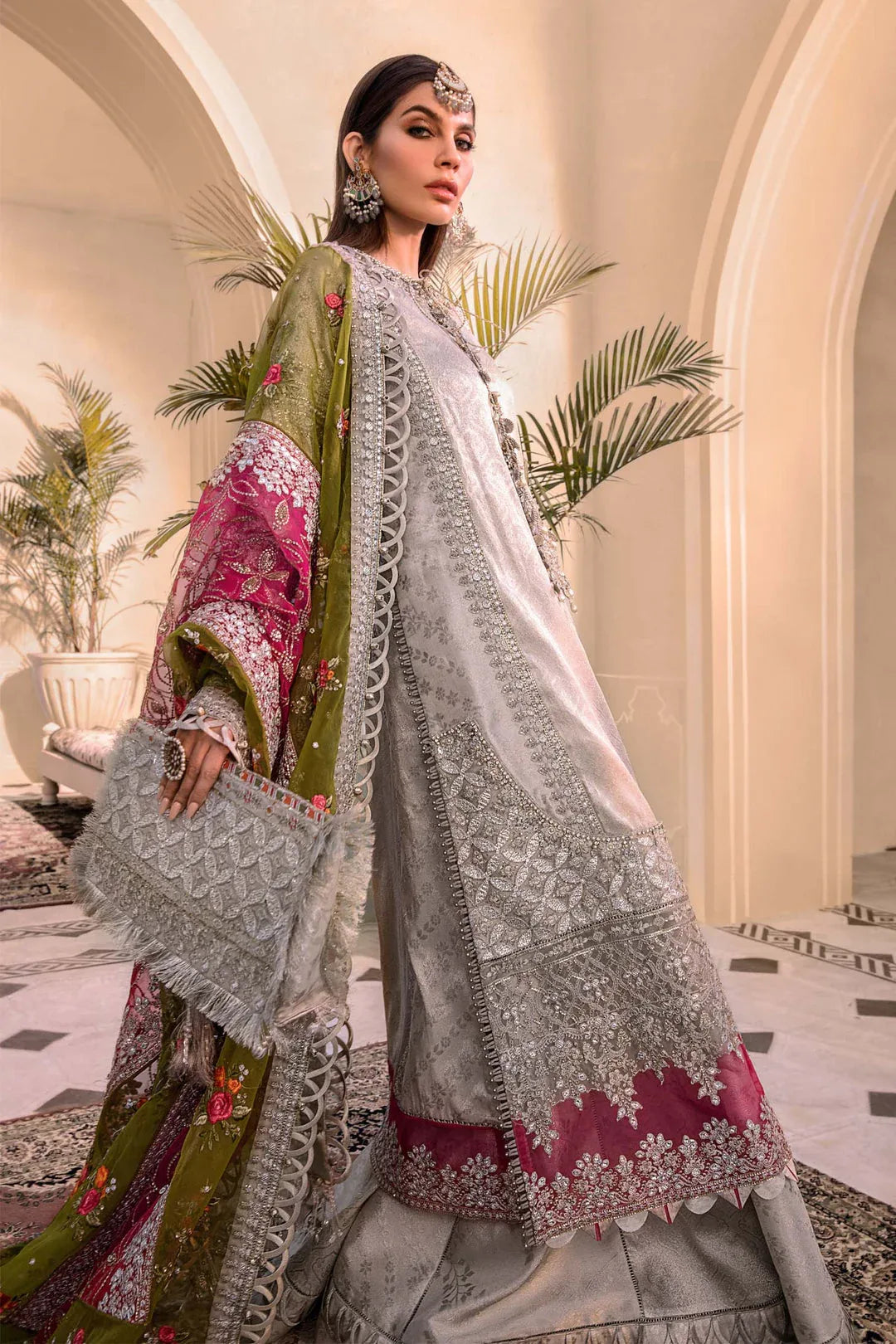 MARIA B Silver BD-2601 MBROIDERED - Rang-e-Khaas