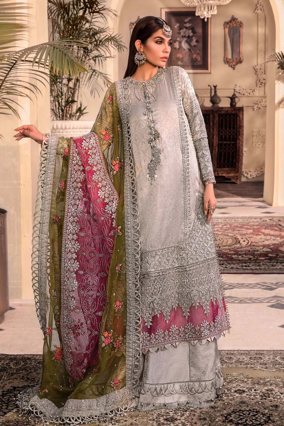 MARIA B Silver BD-2601 MBROIDERED - Rang-e-Khaas