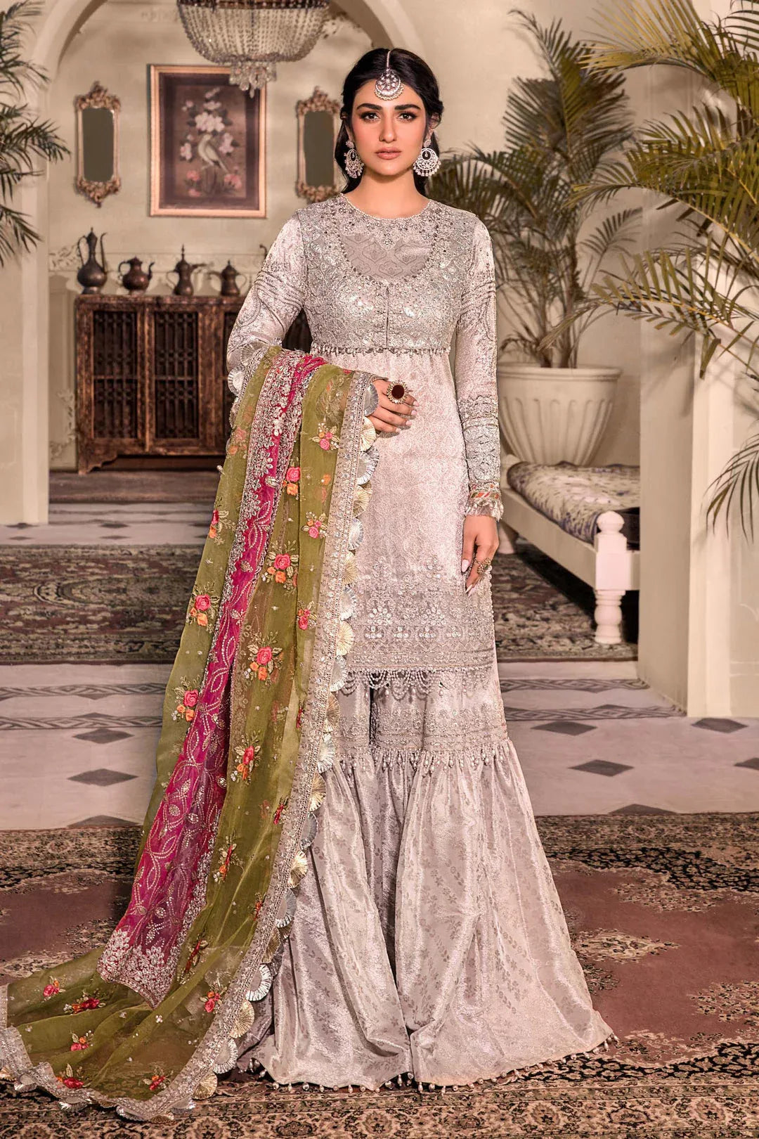 MARIA B Silver BD-2601 MBROIDERED - Rang-e-Khaas