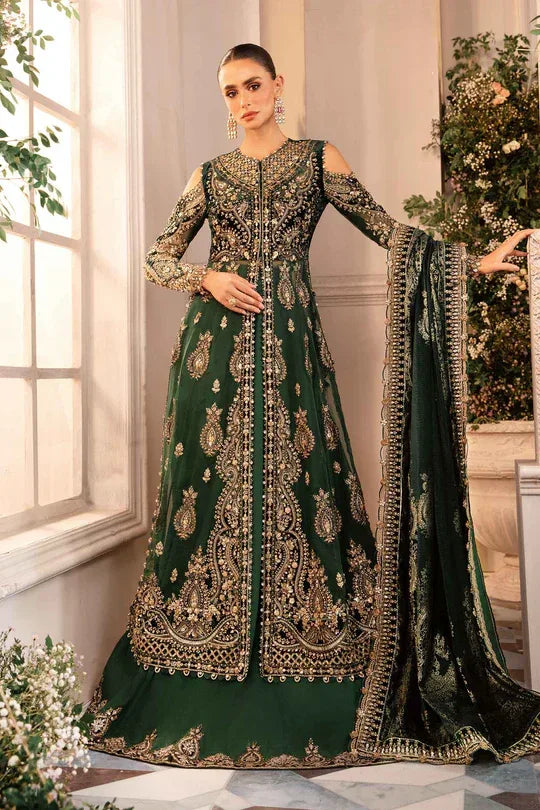 MARIA B__3 Piece Embroidered Organza Suit | BD-2904 - Rang-e-Khaas