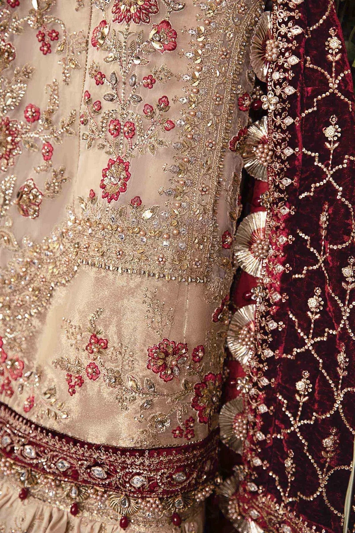 MARIA B__3 Piece Embroidered Organza Suit | BD-2905 - Rang-e-Khaas