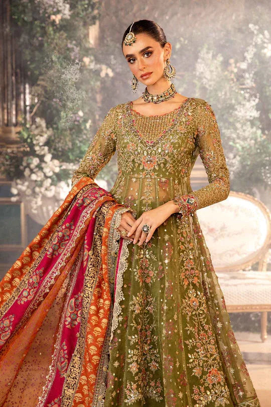MARIA B__3 Piece Embroidered Organza Suit | BD-2906 - Rang-e-Khaas
