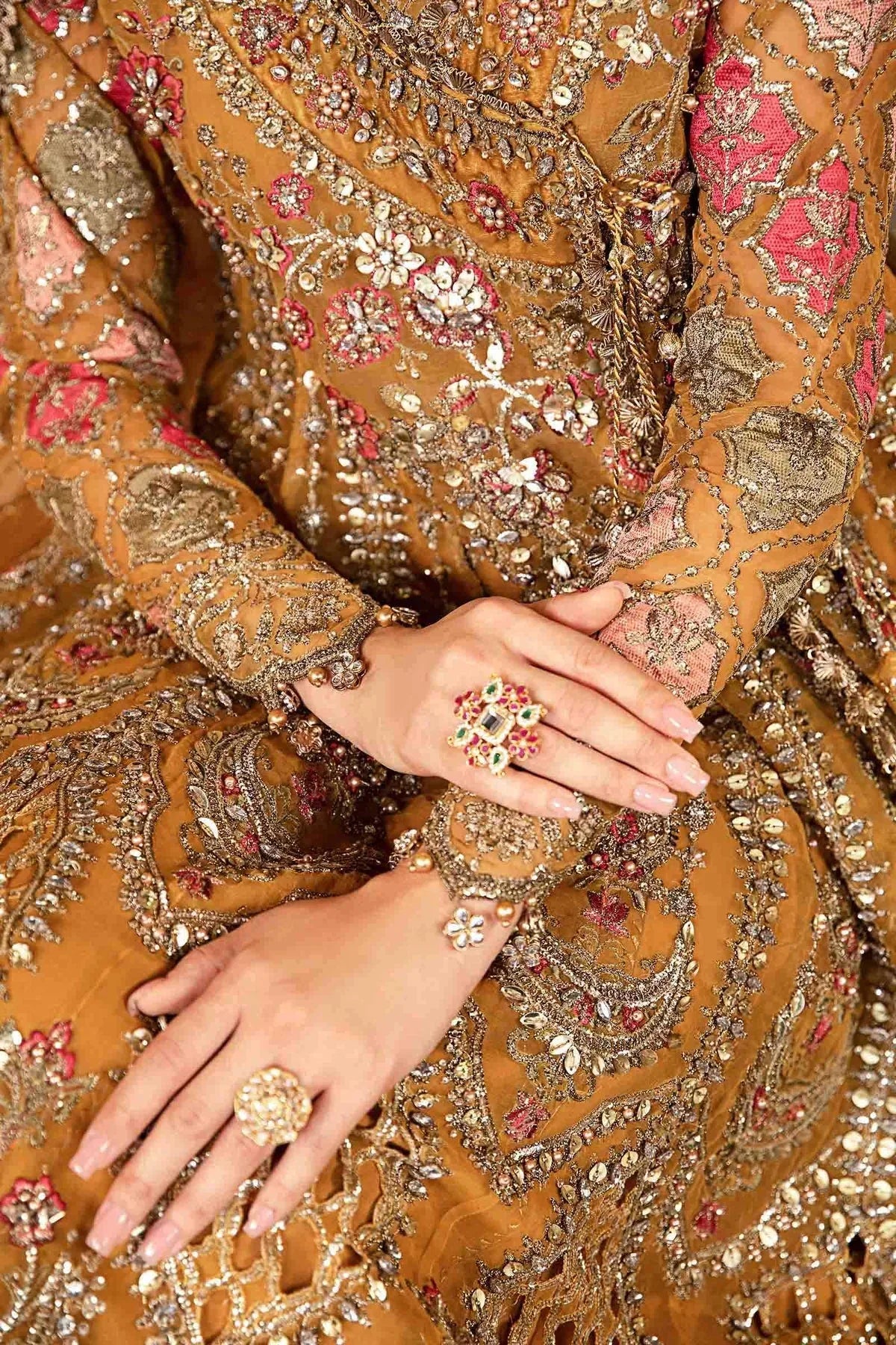 MARIA B__3 Piece Embroidered Organza Suit | BD-2907 - Rang-e-Khaas