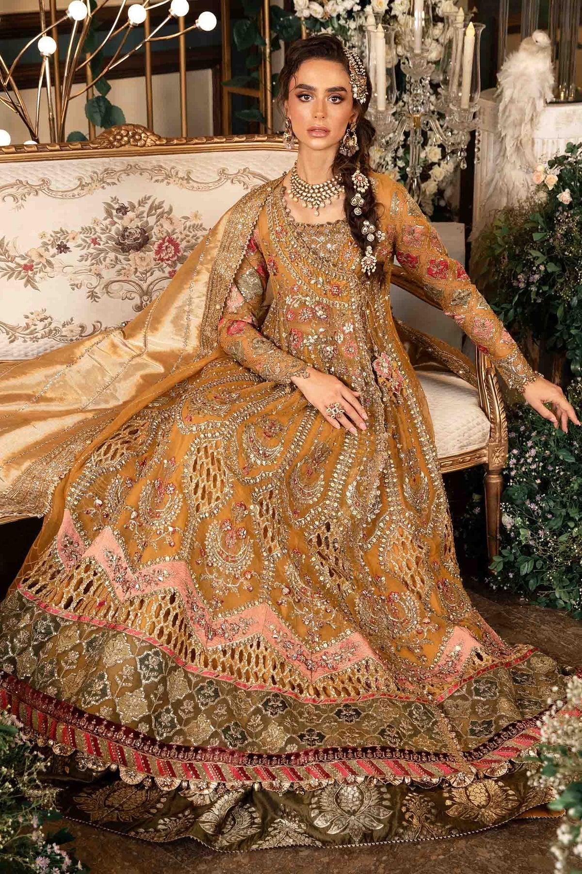 MARIA B__3 Piece Embroidered Organza Suit | BD-2907 - Rang-e-Khaas