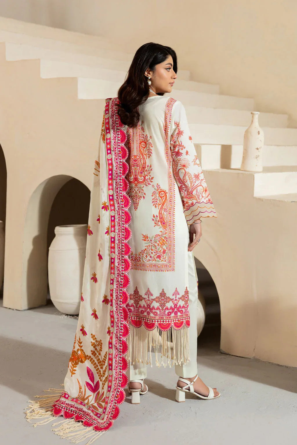 Ramsha | Mashaal Luxury Lawn | L-1308 - Rang-e-Khaas