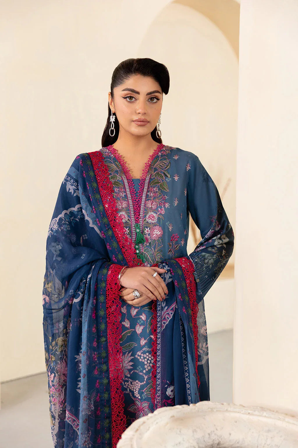 Ramsha | Mashaal Luxury Lawn | L-1305 - Rang-e-Khaas
