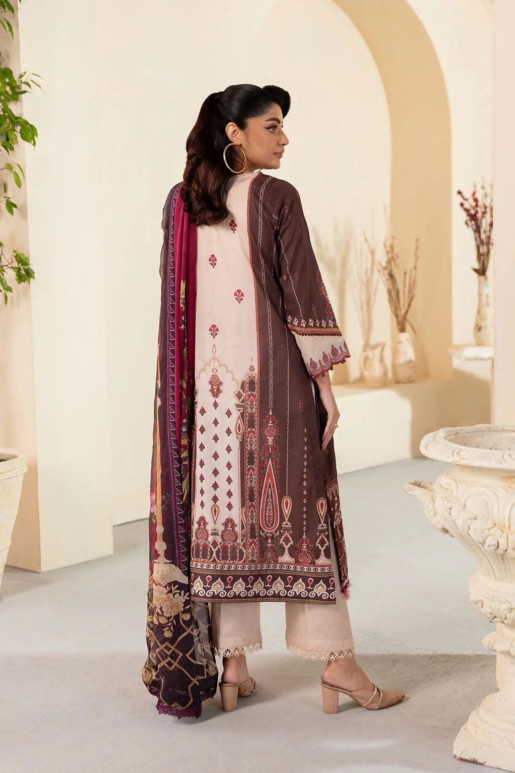 Ramsha | Mashaal Luxury Lawn | L-1309 - Rang-e-Khaas