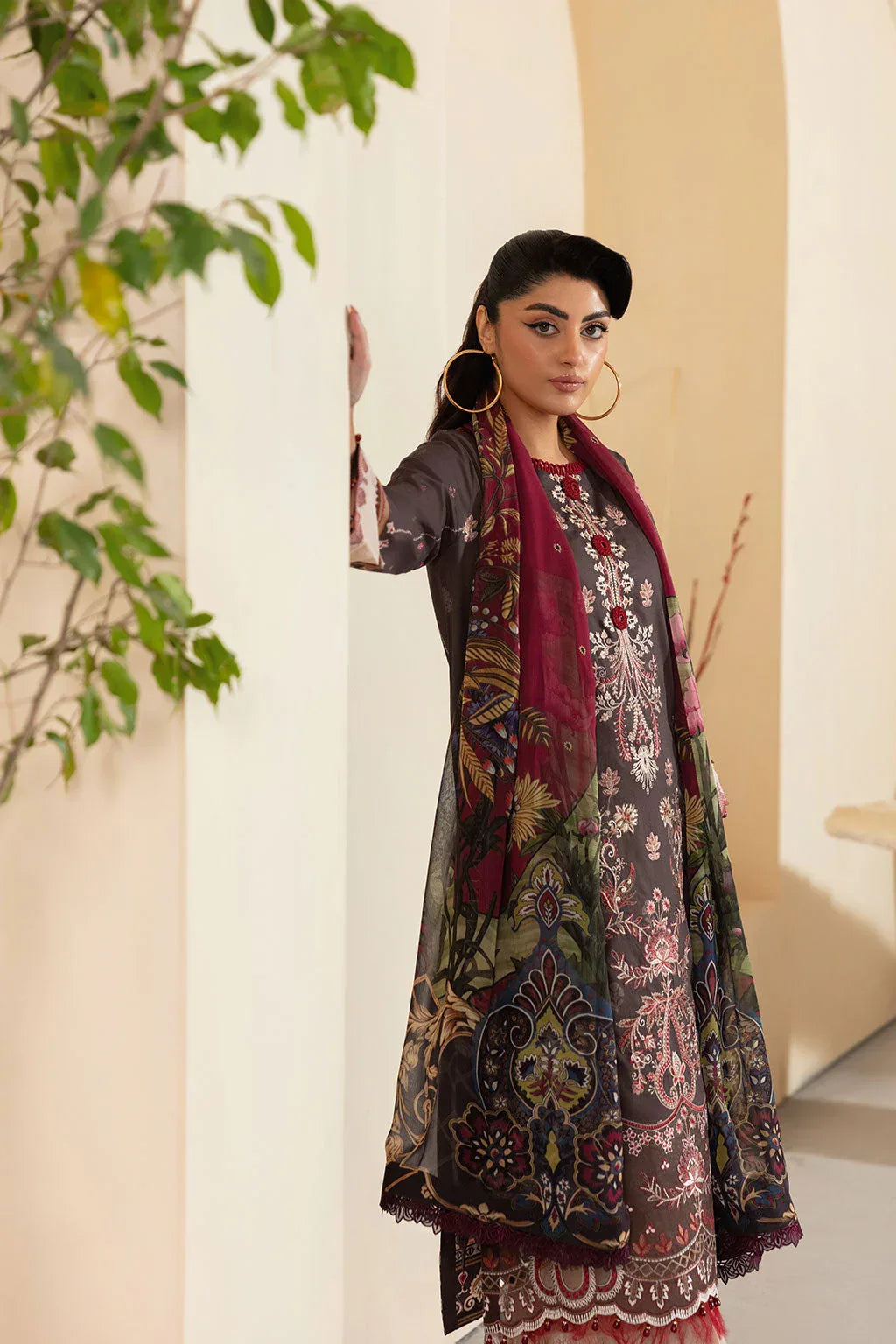 Ramsha | Mashaal Luxury Lawn | L-1309 - Rang-e-Khaas
