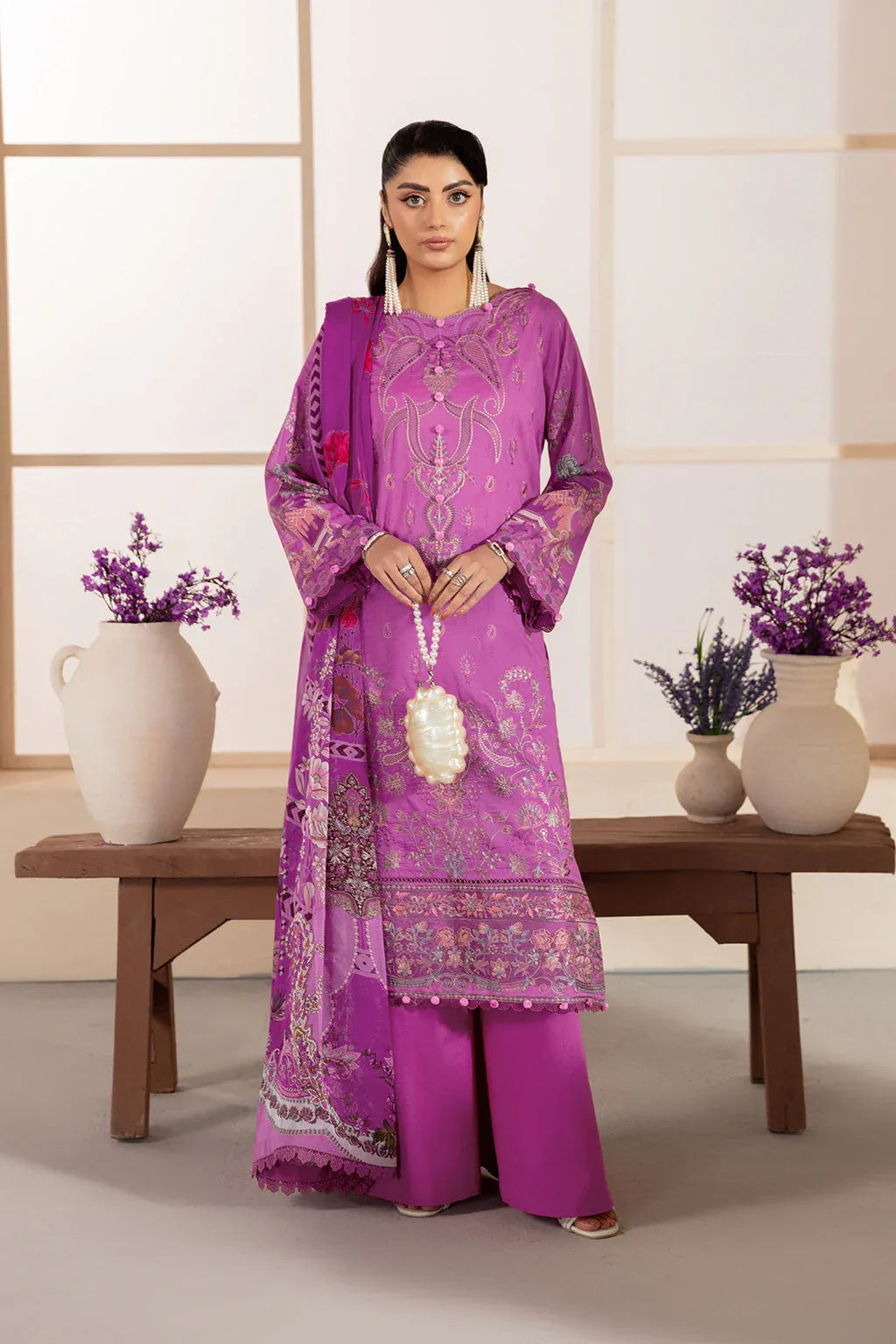 Ramsha | Mashaal Luxury Lawn | L-1312 - Rang-e-Khaas