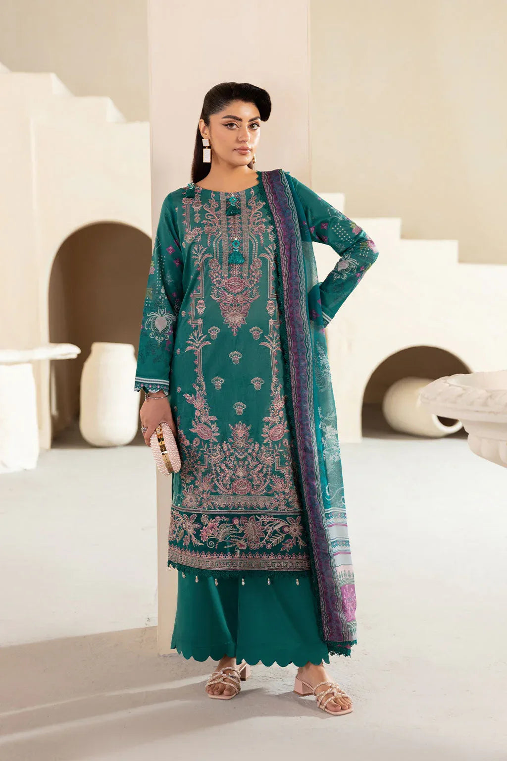 Ramsha | Mashaal Luxury Lawn | L-1310 - Rang-e-Khaas