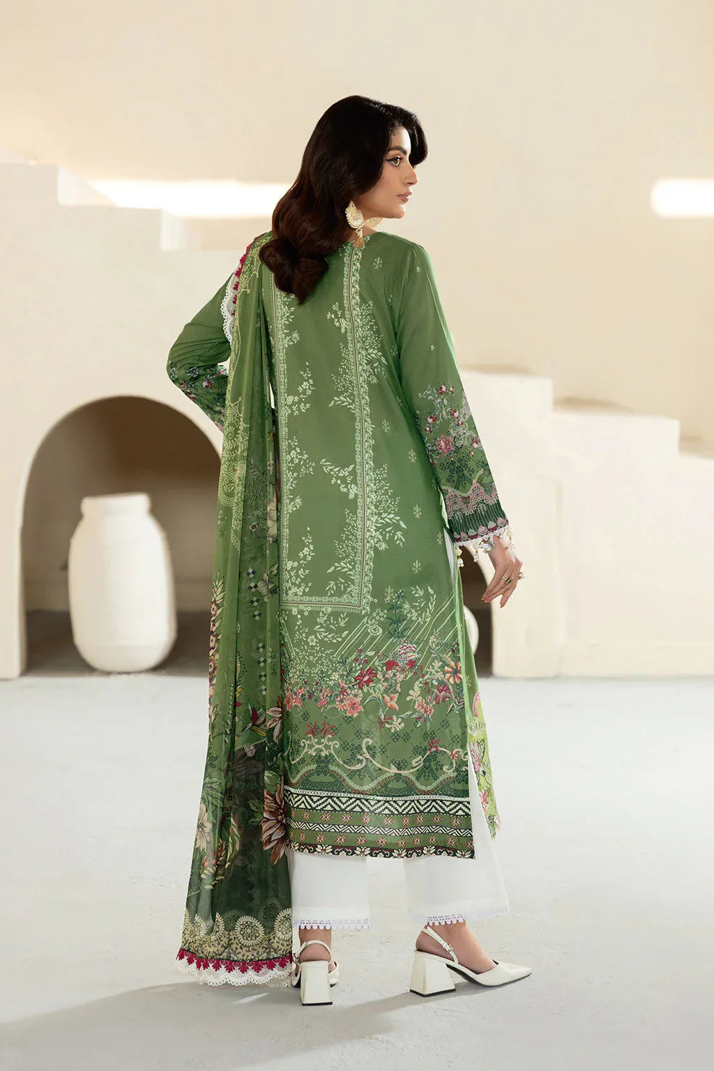 Ramsha | Mashaal Luxury Lawn | L-1307 - Rang-e-Khaas