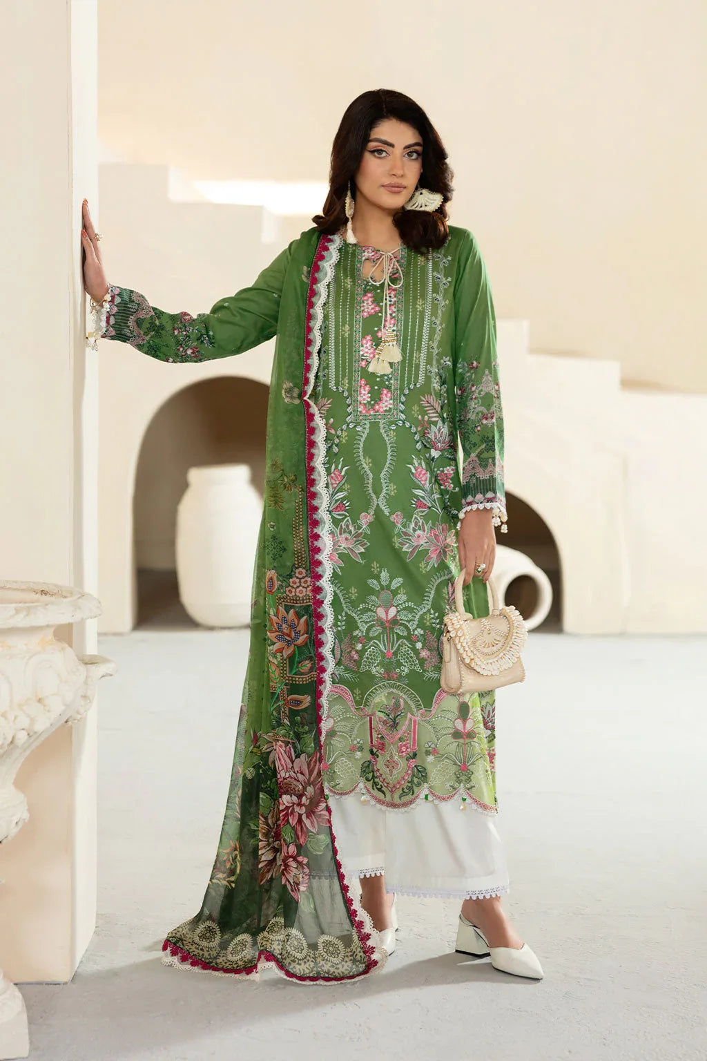 Ramsha | Mashaal Luxury Lawn | L-1307 - Rang-e-Khaas