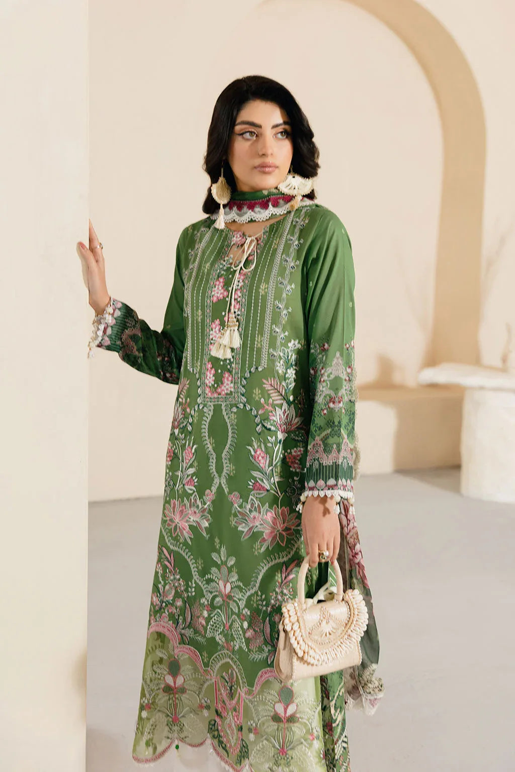 Ramsha | Mashaal Luxury Lawn | L-1307 - Rang-e-Khaas