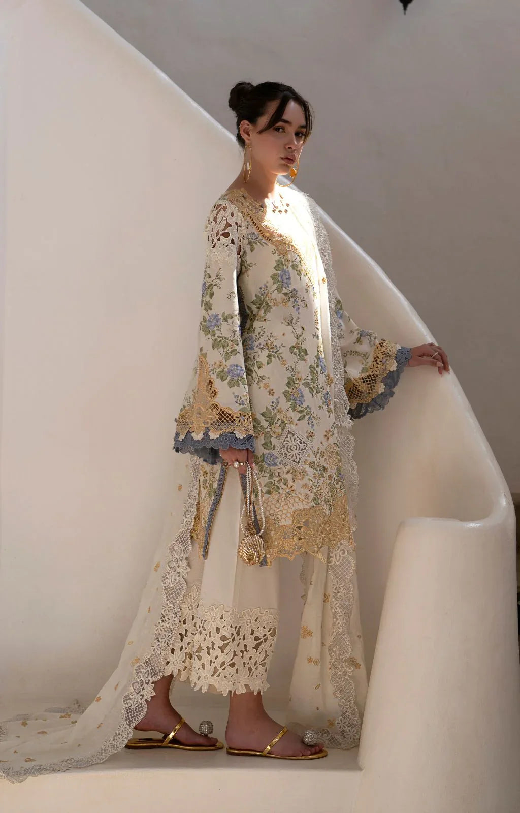 AJR Couture | Printakari Lawn 25 | Maze - Rang-e-Khaas