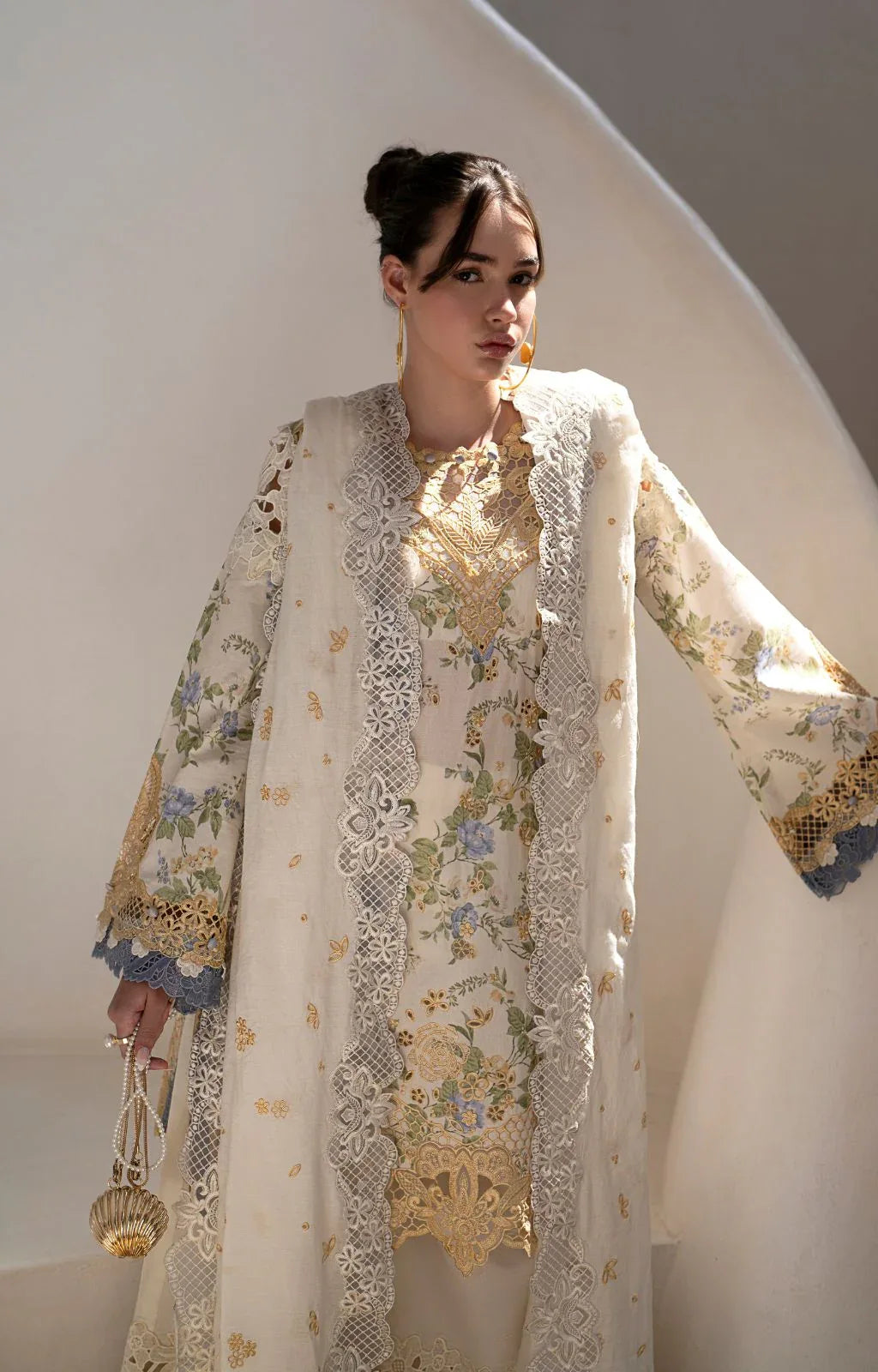 AJR Couture | Printakari Lawn 25 | Maze - Rang-e-Khaas