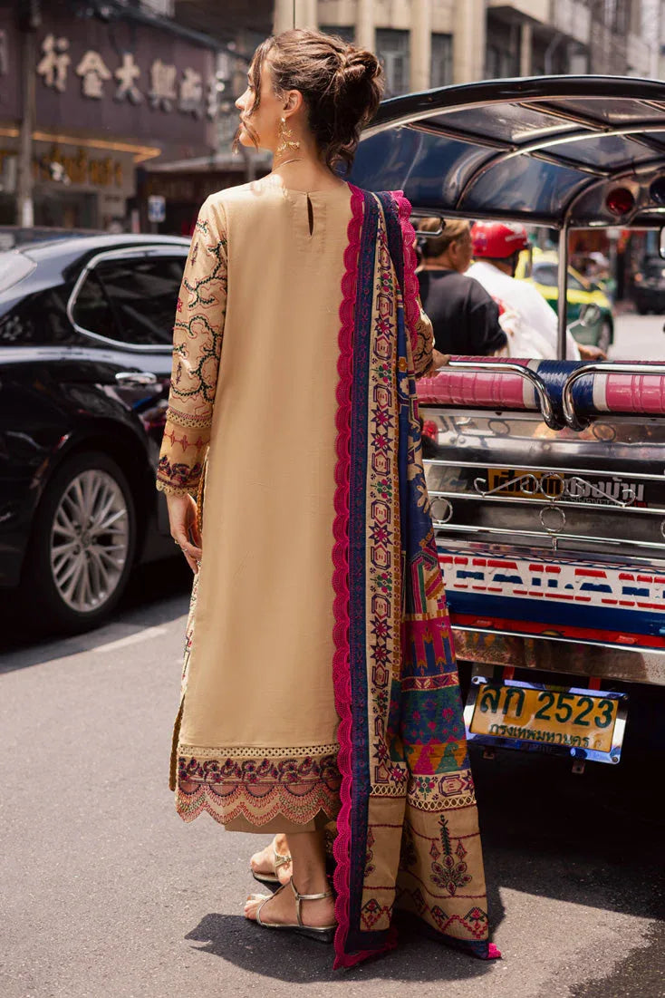 Marjjan | Carnation Lawn | MBL-13 B (BEIGE) - Rang-e-Khaas