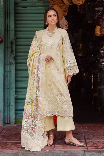 Marjjan | Carnation Lawn | MBL-14 B (LIME YELLOW) - Rang-e-Khaas