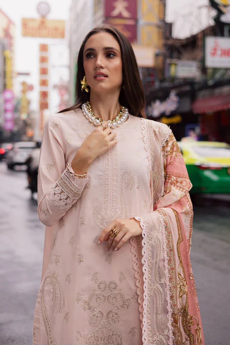 Marjjan | Carnation Lawn | MBL-15 A (PINK) - Rang-e-Khaas
