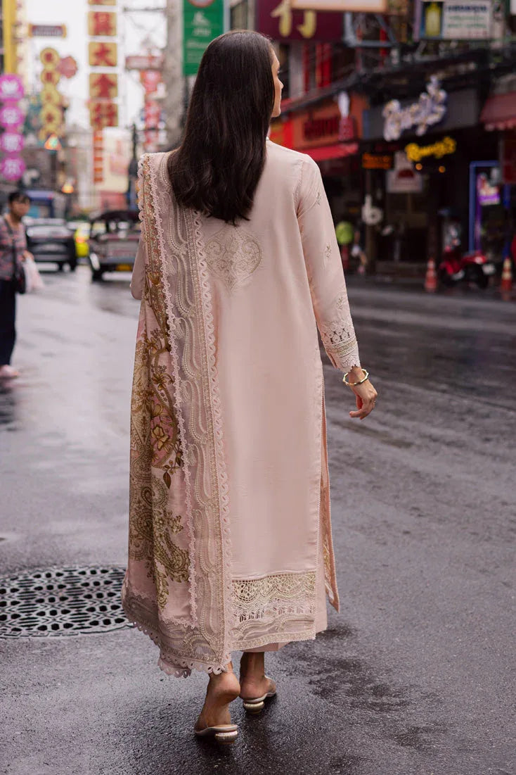Marjjan | Carnation Lawn | MBL-15 A (PINK) - Rang-e-Khaas