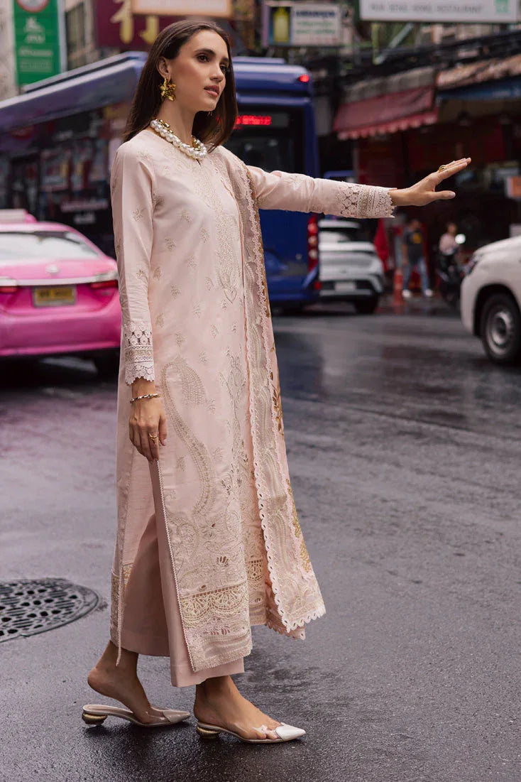 Marjjan | Carnation Lawn | MBL-15 A (PINK) - Rang-e-Khaas