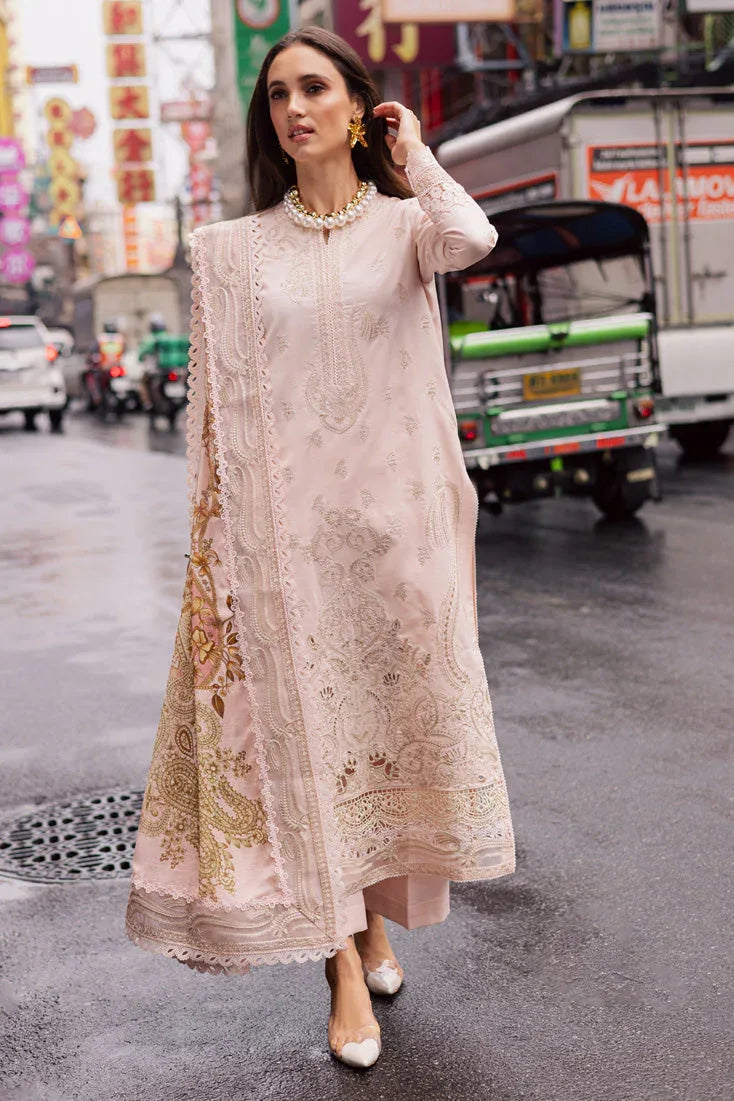 Marjjan | Carnation Lawn | MBL-15 A (PINK) - Rang-e-Khaas