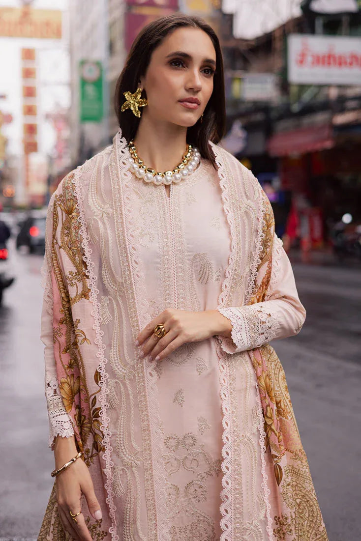 Marjjan | Carnation Lawn | MBL-15 A (PINK) - Rang-e-Khaas