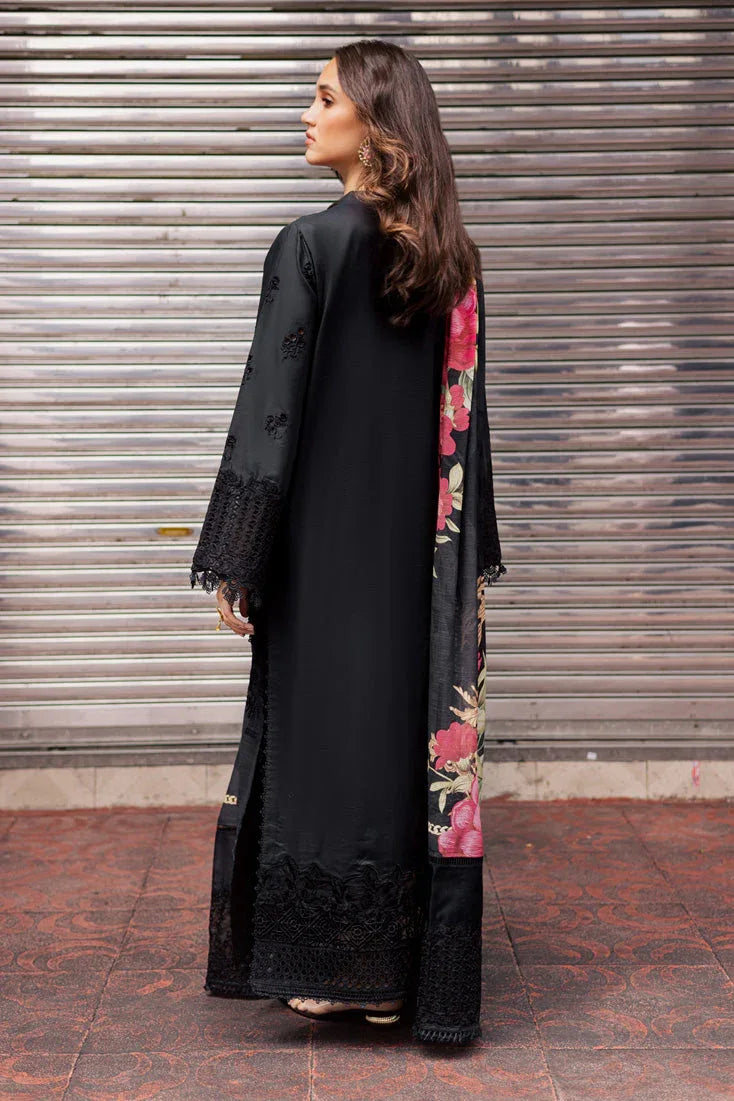 Marjjan | Carnation Lawn | MBL-16 B (BLACK) - Rang-e-Khaas
