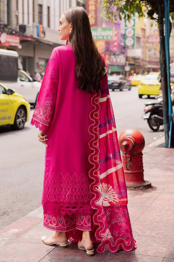 Marjjan | Carnation Lawn | MBL-17 B (HOT PINK) - Rang-e-Khaas