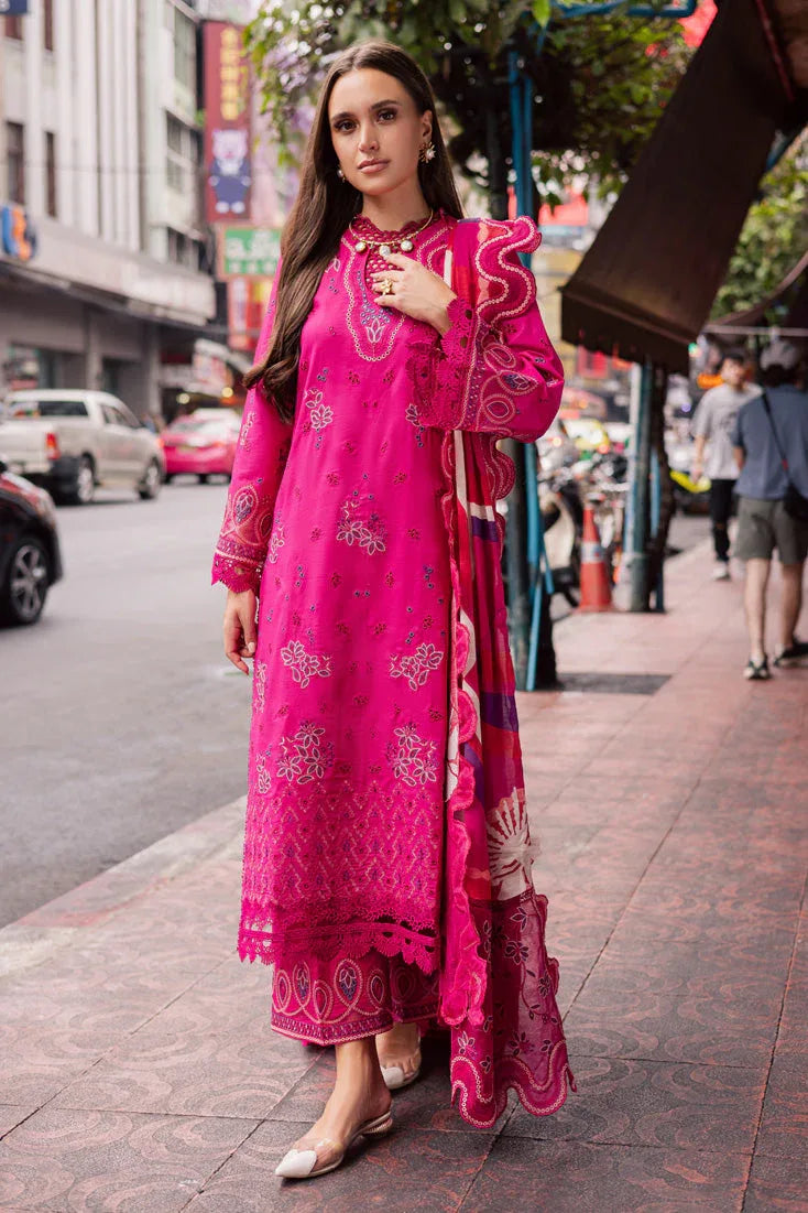Marjjan | Carnation Lawn | MBL-17 B (HOT PINK) - Rang-e-Khaas