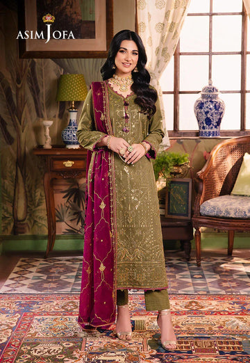 Asim Jofa | Afsanay Luxury Pret | AJLP-08 - Rang-e-Khaas