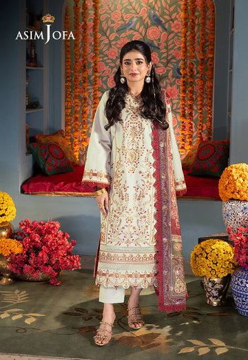 Asim Jofa | Asra Festive Essentials | AJRA-09 - Rang-e-Khaas