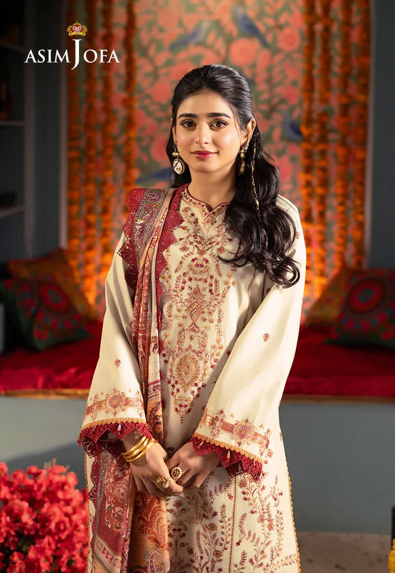 Asim Jofa | Asra Festive Essentials | AJRA-09 - Rang-e-Khaas