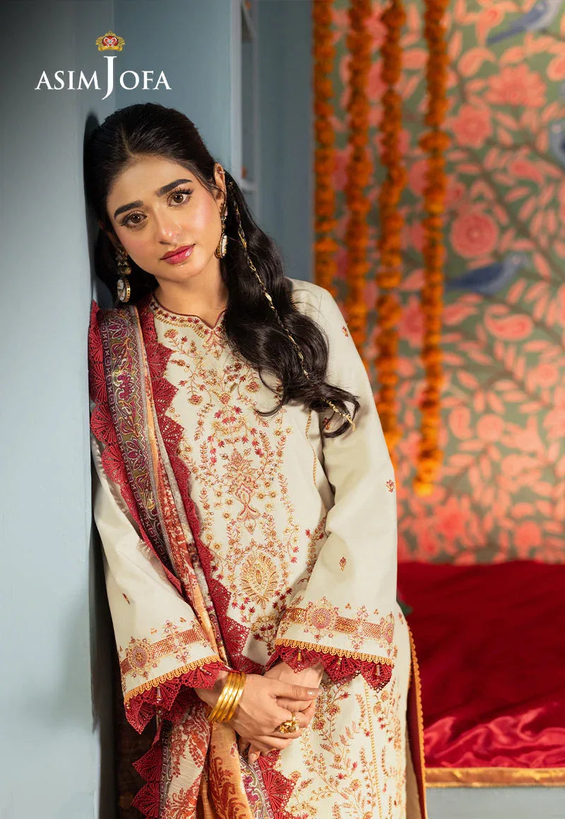 Asim Jofa | Asra Festive Essentials | AJRA-09 - Rang-e-Khaas